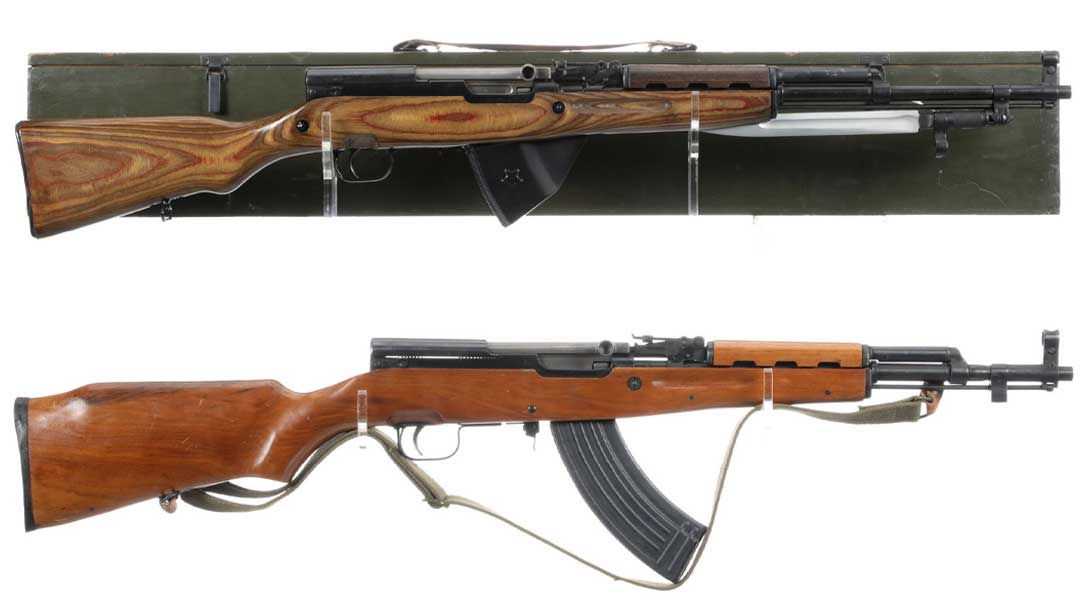 two-sks-semiautomatic-carbines