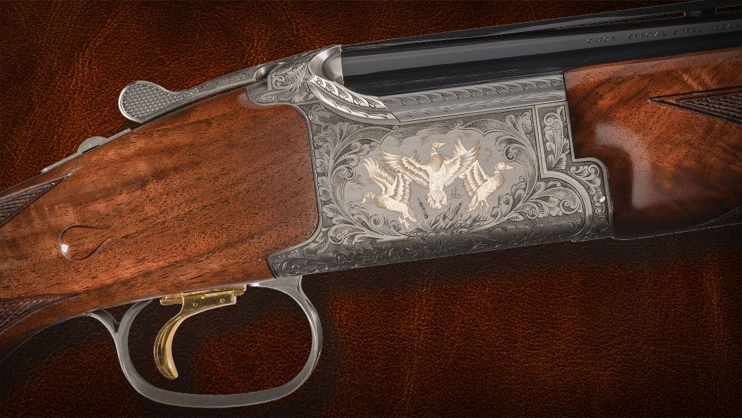 Factory-Engraved-and-Silver-Highlighted-Browning-Citori-Field-Sporting-Grade-VII--Shotgun-with-Case