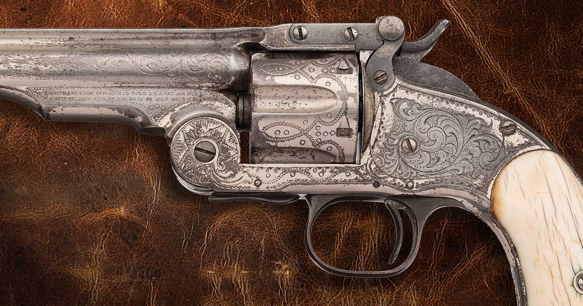 Engraved-Civilian-Smith-and-Wesson-Schofield-Revolver