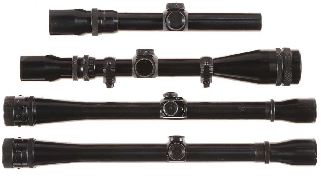 group-of-four-rifle-scopes