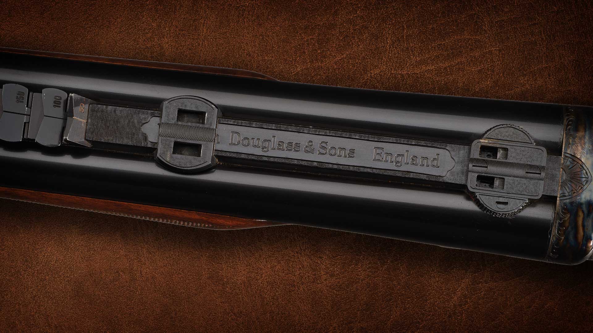 Factory-Engraved-William-Douglass---Sons-Boxlock-Ejector-Double-Rifle