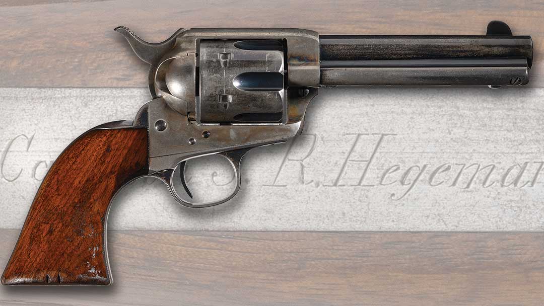 this Colt Single Action Army revolver owned by legendary early Colt collector John R. Hegeman Jr. has been dubbed by collectors as the first commemorative Colt.