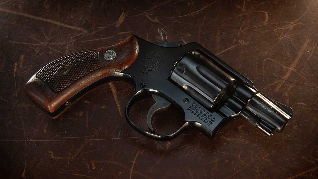 Smith-and-Wesson-Model-37-Airweight-snub-nosed-revolver
