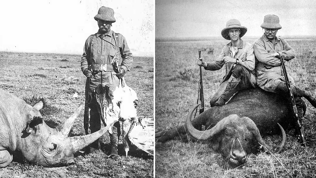 Teddy-Roosevelt-hunting-in-Africa-with-his-Holland-and-Holland-Double-Rifle
