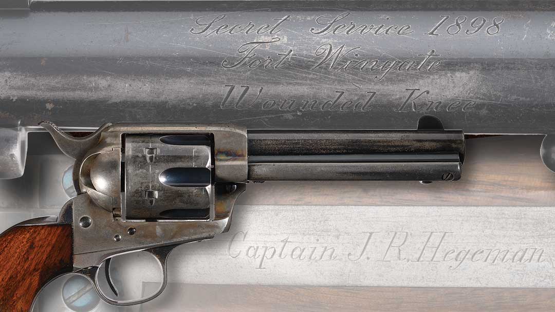 this Colt Single Action Army revolver owned by legendary early Colt collector John R. Hegeman Jr. has been dubbed by collectors as the first commemorative Colt.