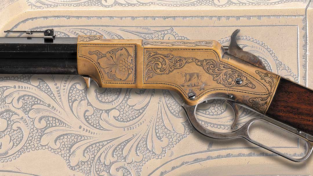 Docuemented-Factory-Engraved-New-Haven-Arms-Co.-Henry-Lever-Action-Rifle-Featured-in-The-Book-of-Winchester-Engraving-and-Winchester-Engraving