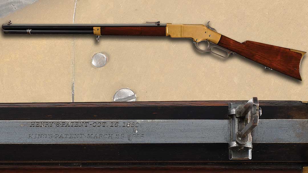 Exceptional-Winchester-Model-1866-Lever-Action-Rifle-with-Desirable-Henry-s-Patent-Barrel-Legend