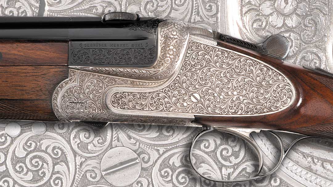 Factory-Engraved-Gebruder-Merkel-Hand-Detachable-Sidelock-Over-Under-Combination-Gun-Two-Barrel-Set-with-Scope