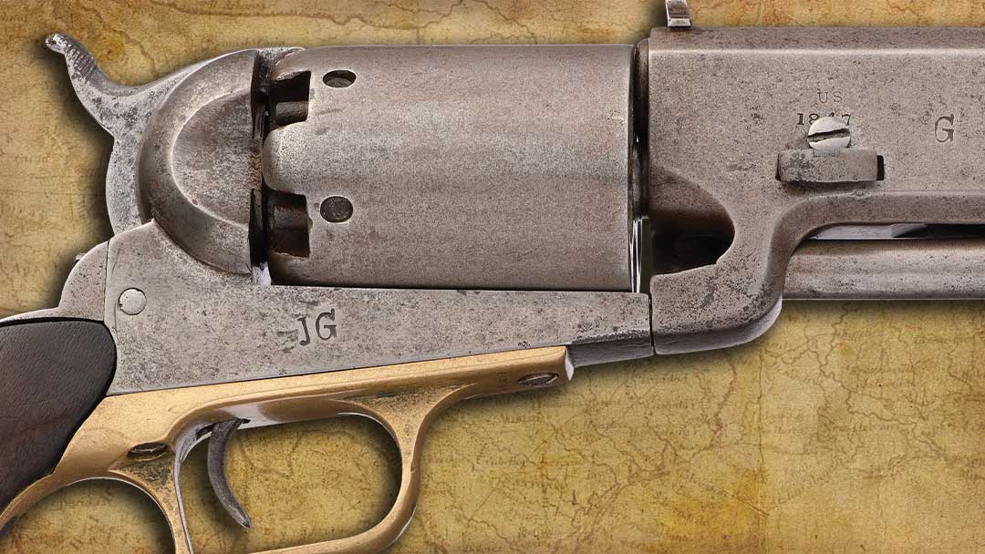 Colt-Walker-Revolver-B-Company-No-175-marked-JG-Initials