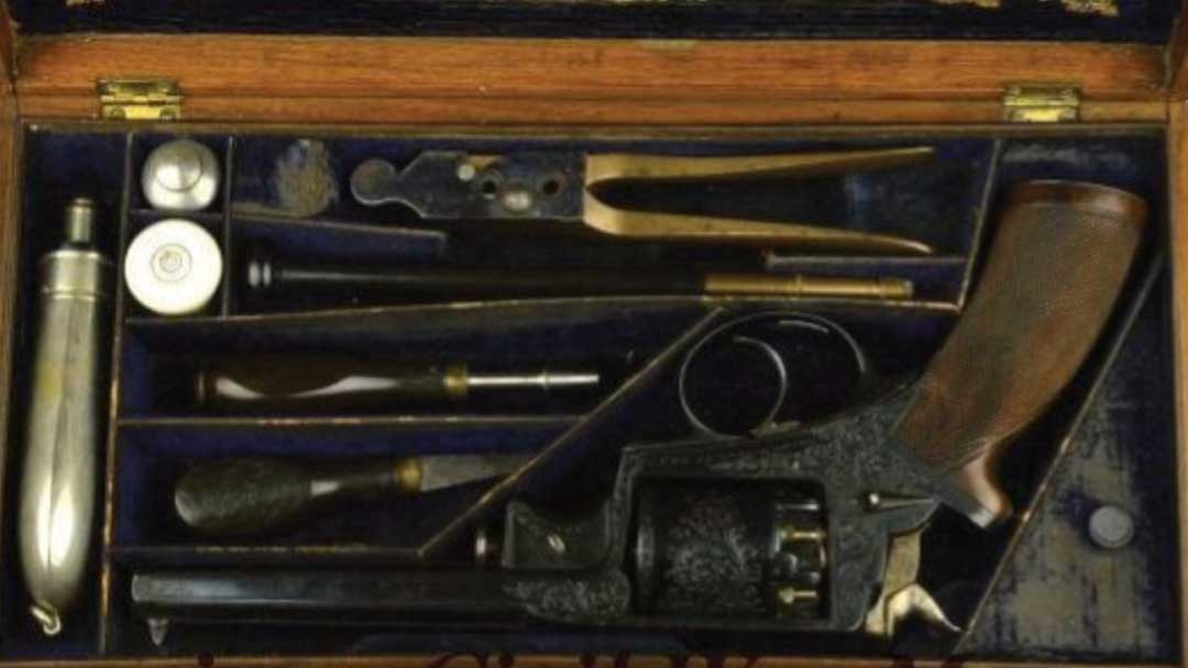 jefferson-davis-capture-beaumontadams-double-action-revolver