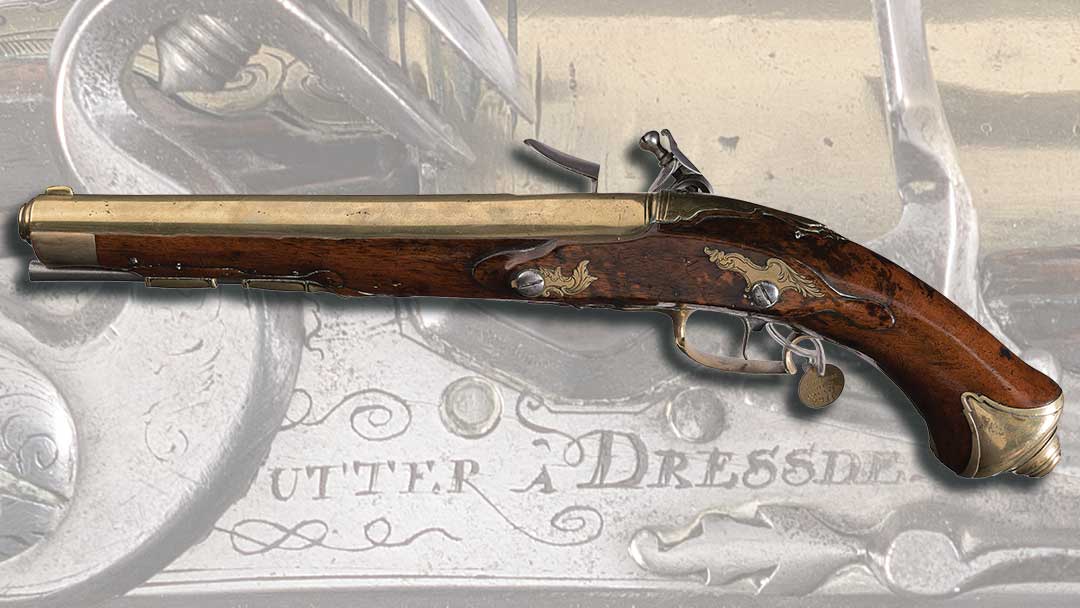 Documented-Engraved-18th-Century-German-Barrel-Reservoir-Air-Pistol-by-Futter-of-Dresden