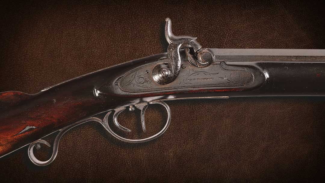 Rare-and-Highly-Desirable-J.---S.-Hawken-Marked-Half-Stock-St.-Louis-Plains-Percussion-Rifle
