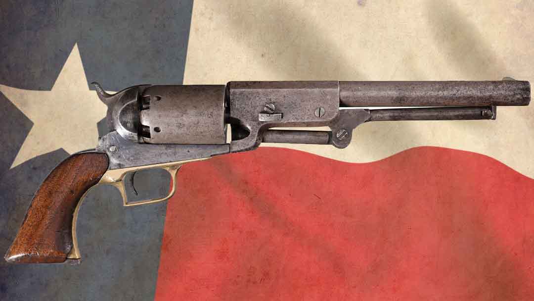 Image of Colt 'Walker' model .44 calibre revolver of 1847 (wood & by  American School, (19th century)