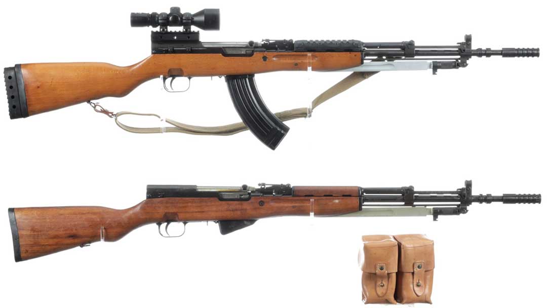 Two-European-SKS-Style-Semi-Automatic-Rifles