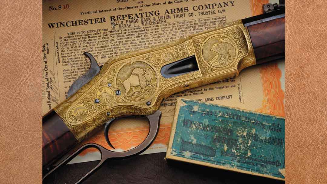 Winchester-1866-factory-engraved-Lot-3013