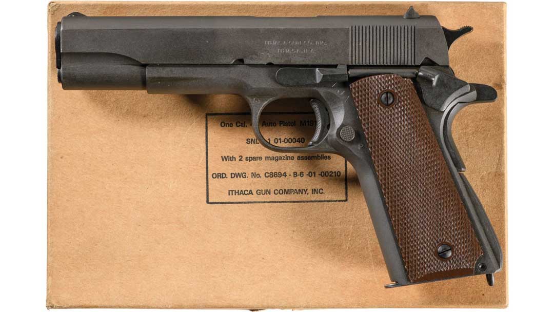 World-War-II-U.S.-Ithaca-Model-1911A1-Pistol-with-Box