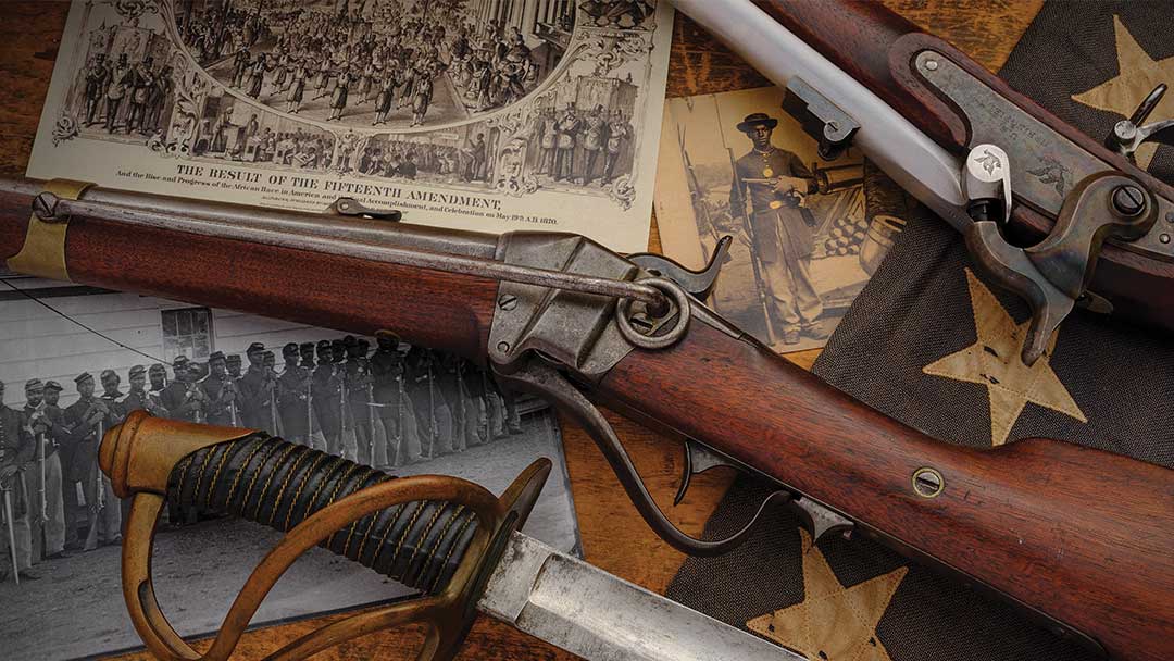Historic-Sharps-Model-1853--Slant-Breech-Percussion-Carbine-Documented-as-Shipped-to-Abolitionist-General-Samuel-C.-Pomeroy-in-Kansas-during-Bleeding-Kansas