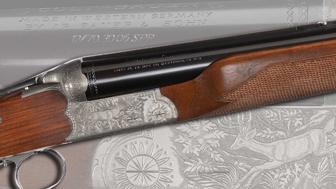 Factory-Engraved-Colt-Sauer-Model-3000-Drilling