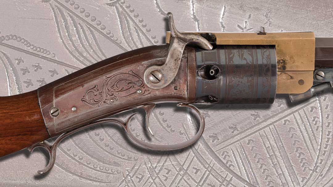 springfield-arms-co-open-frame-warner-percussion-revolving-rifle