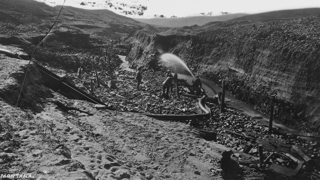 Hydraulic-Gold-Mining-in-Montana-by-William-Henry-Jackson-showing-mining-at-Alder-Gulch-in-1871