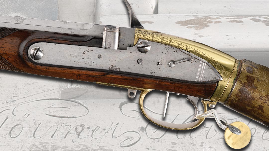 Desirable-Documented-Relief-Carved-and-Engraved-Girardoni-System-Repeating-Stock-Reservoir-Dual-Caliber-Sporting-Air-Rifle-Shotgun-by-Stormer-of-Herzberg