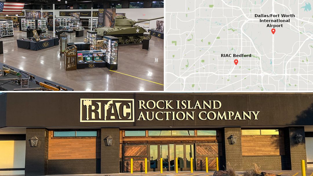 Rock Island Auction Company at 3600 Harwood Rd in Bedford Texas