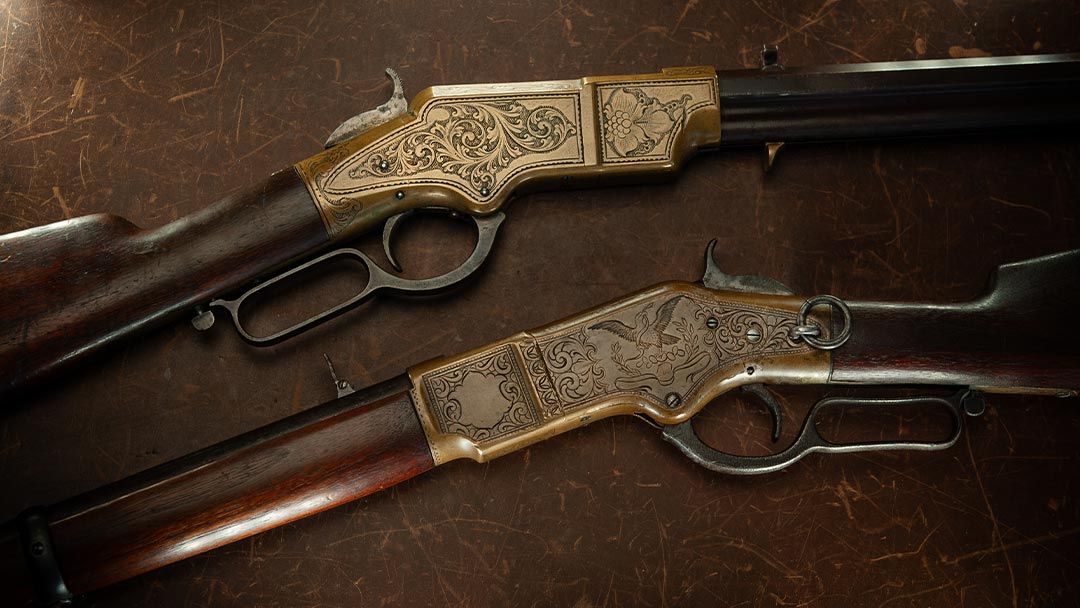 Henry-and-Winchester-66-two classic Wild West guns