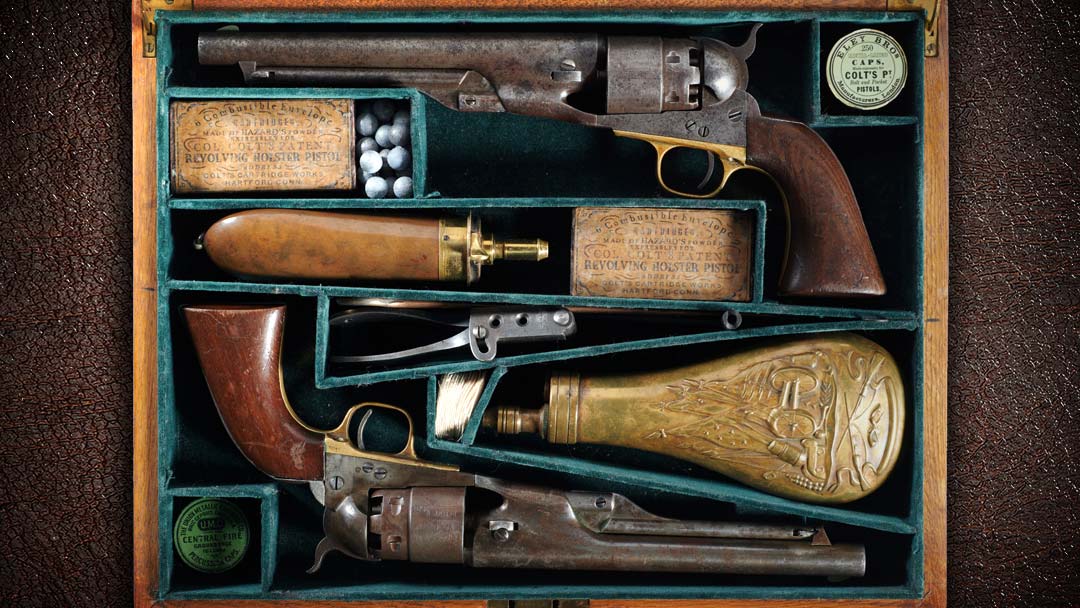 Many colt-model-1860-army-percussion-revolvers were later Wild West guns