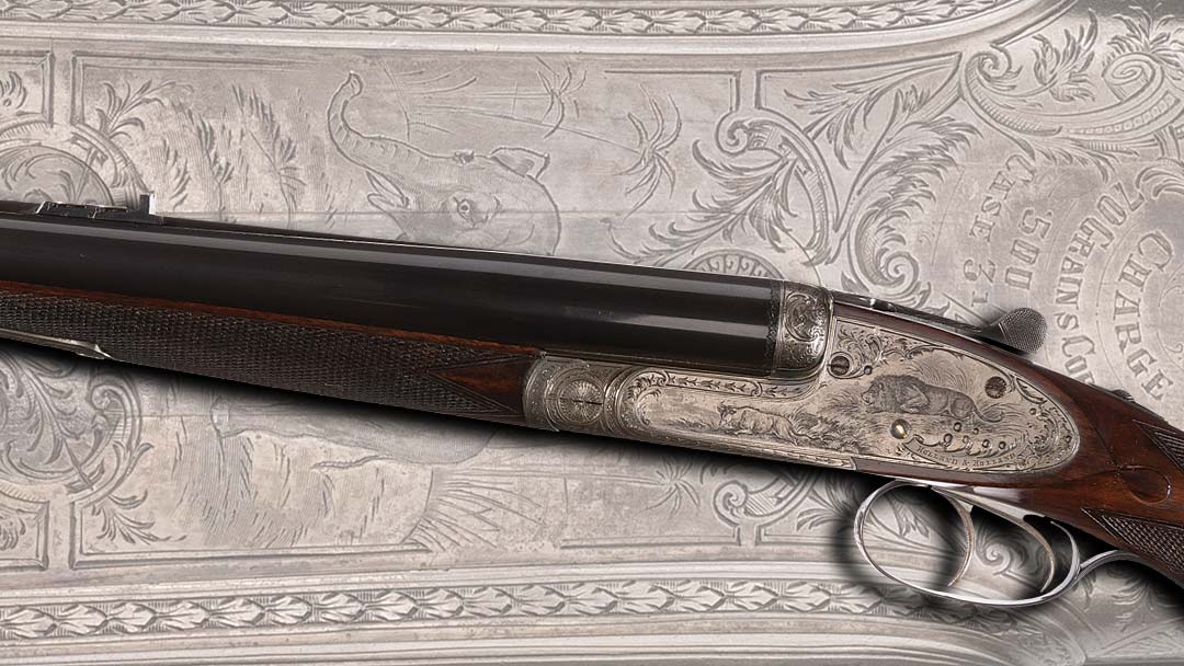 Attractive-Factory-Masterfully-Game-Scene-Engraved-Holland---Holland-.500-450-Nitro-Express-Sidelock-Double-Rifle