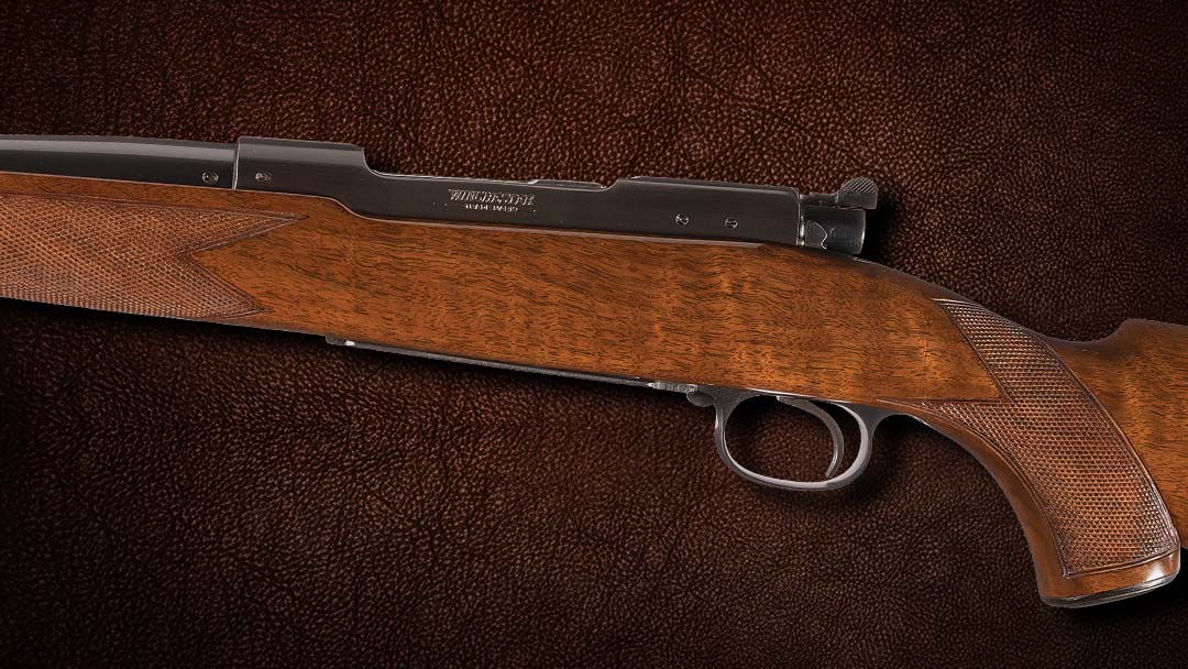 Documented-Special-Order-Pre-64-Winchester-Model-70-Super-Grade-Bolt-Action-Carbine-in-375-Holland-AND-Holland-Magnum-Photographed-in-The-Riflemans-Rifle
