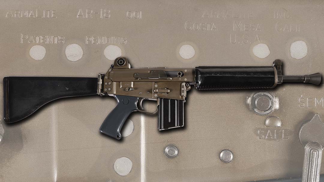 Extremely-Rare-Armalite-AR-18-Selective-Fire-Rifle-Serial-Number-001-in-Shorty-Carbine-Configuration