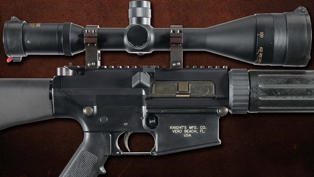 Scarce-Vero-Beach-Production-Knights-Manufacturing-Co-SR25-Semi-Automatic-Stoner-Carbine-with-Scope