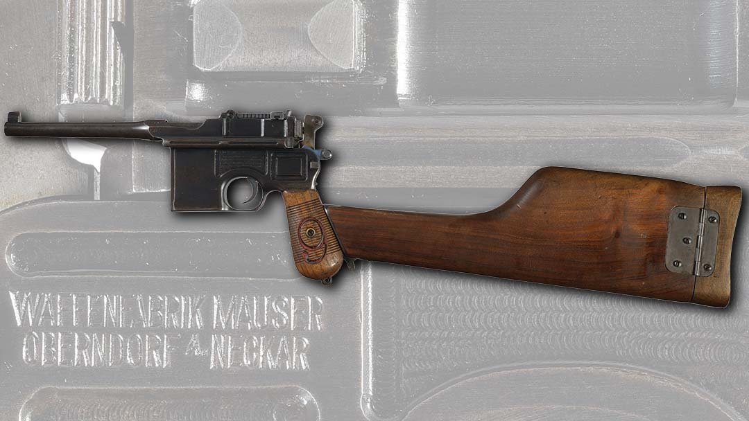 World-War-I-Imperial-German-Mauser-Red-9-Broomhandle-with-shoulder-stock