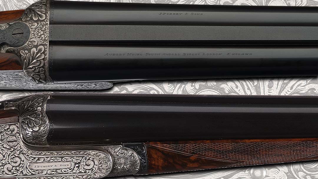 Factory-Engraved-James-Purdey-and-Sons-Self-Opening-Sidelock-Double-Barrel-Shotgun-with-Extra-Barrel-Set-and-Case