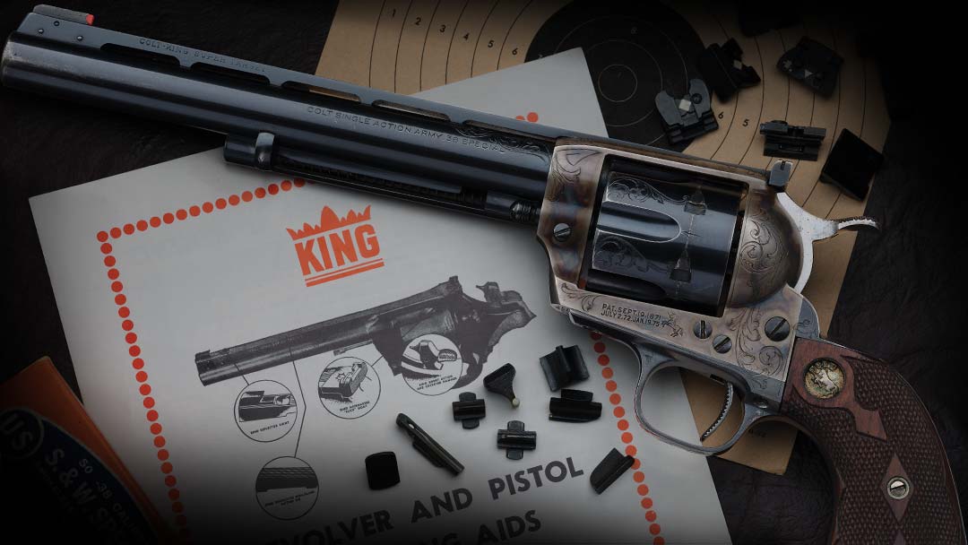 Rare-Documented-Factory-Engraved-Colt-King-Super-Target-First-Generation-Colt-Single-Action-Army-Revolver-with-Factory-Letter