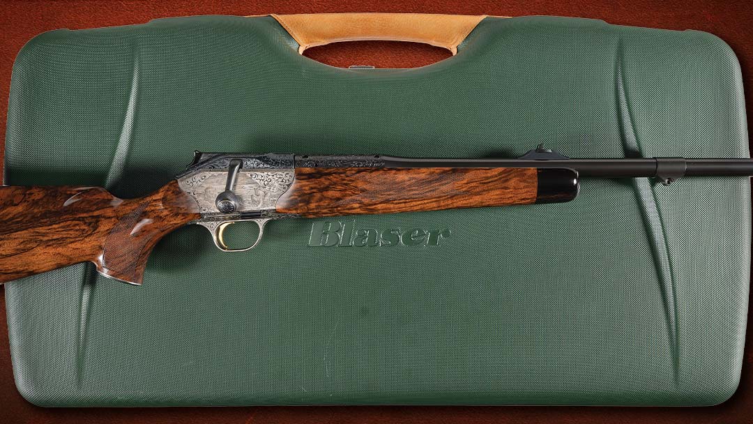 Magnificent-Signed-Master-Dangerous-Game-Scene-Engraved-Blaser-R8-Straight-Pull-Bolt-Action-Rifle-Two-Barrel-Set-with-Case-300-win-mag