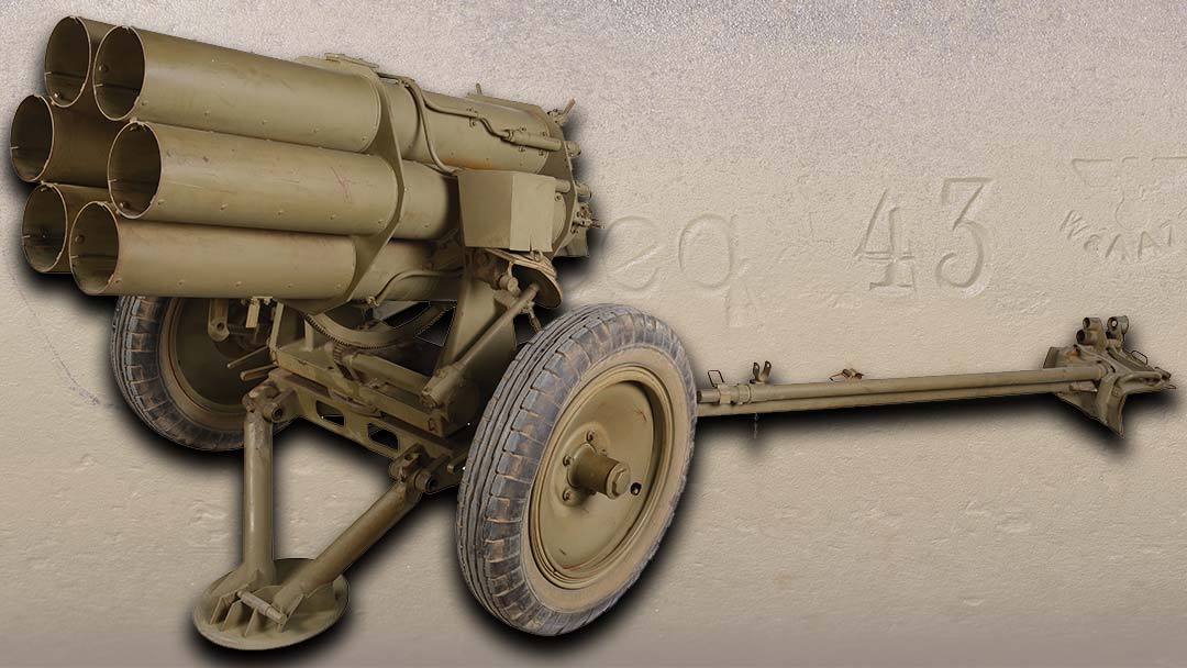 WWII-German-15-cm-Nbw-41-Launcher-with-Carriage