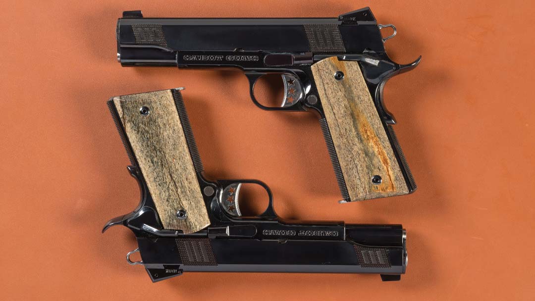 pair-of-penn-united-technologiescabot-guns-jones-1911-pistols