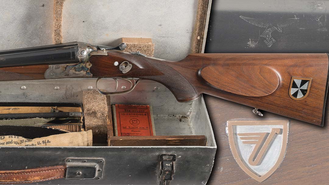 wwii-jp-sauer-sohn-m30-luftwaffe-survival-drilling-with-case-and-Jagdgeschwader-3-Stock-Inlays