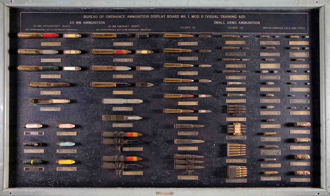 us-bureau-of-ordnance-ammunition-display-board