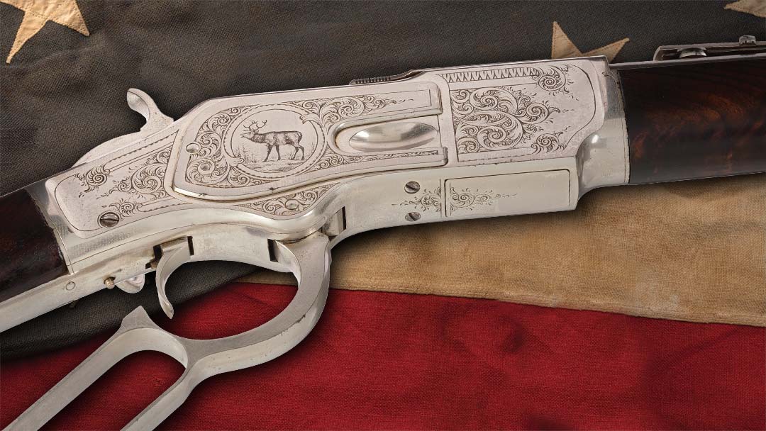 Documented-John-Ulrich-Signed-Master-Factory-Panel-Scene-Engraved-Special-Order-Full-Nickel-Plated-Winchester-Model-1873-Lever-Action-Saddle-Ring-Carbine-with-Factory-Letter