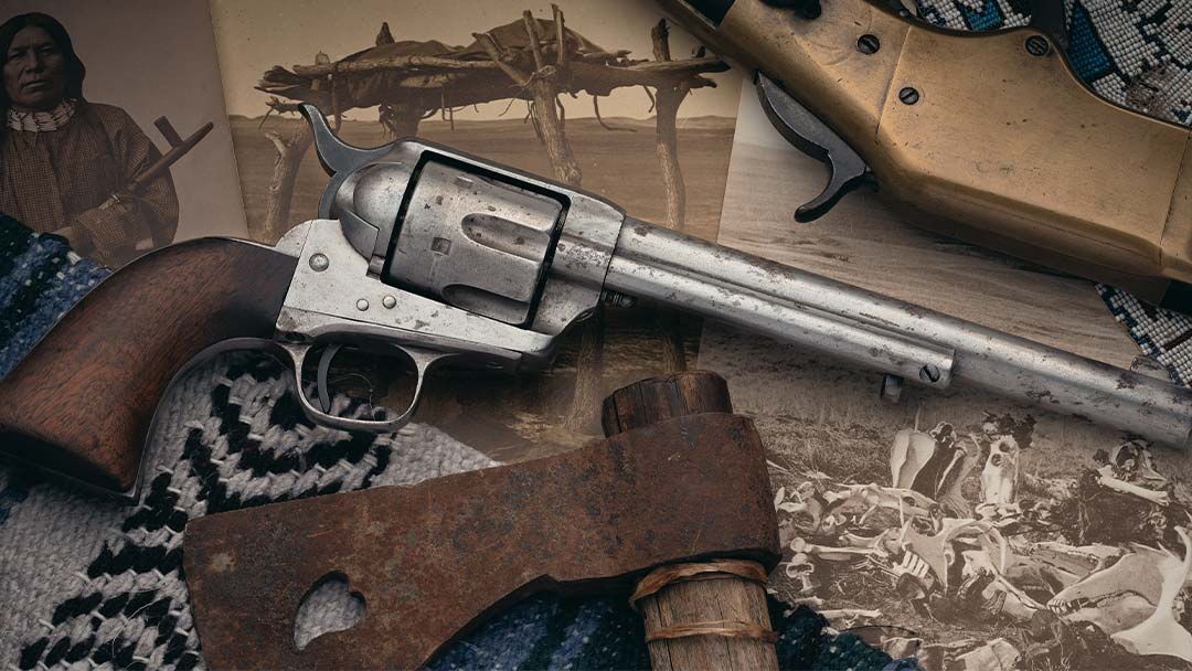 Lot-Five-7th-Cavalry-Custer-Battle-Era--Cavalry-Colt-Single-Action-Army-Revolver-Attributed-as-Captured-at-Little-Bighorn