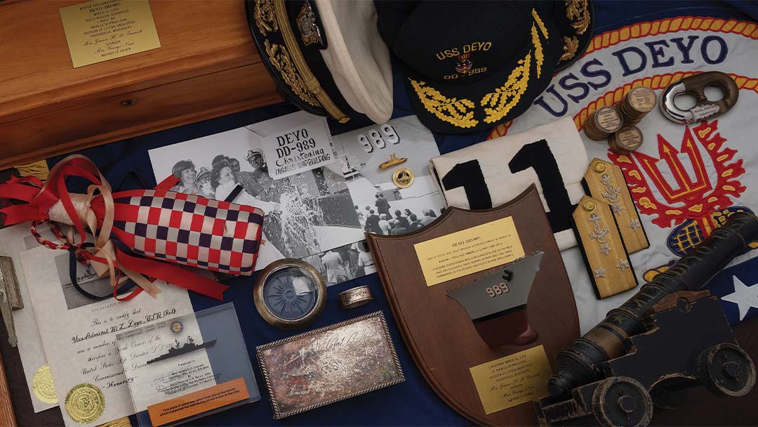 us-navy-artifacts-belonging-to-rear-admiral-morton-l-deyo