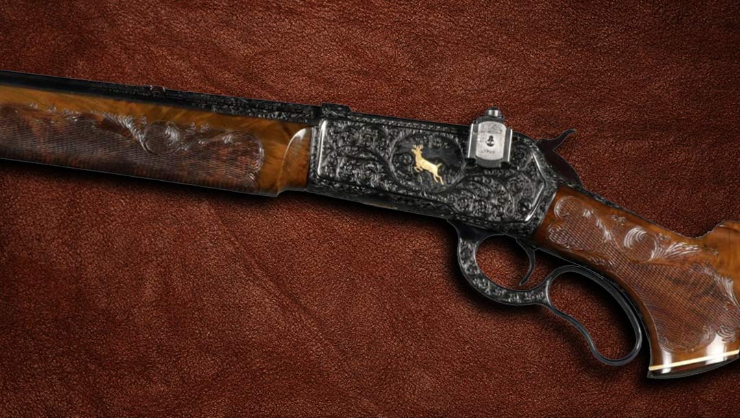 engraved-and-gold-inlaid-winchester-model-71-lever-action-rifle