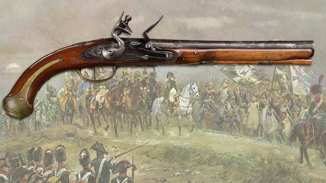 B.-Homer-flintlock-antique-pistol-lot-368