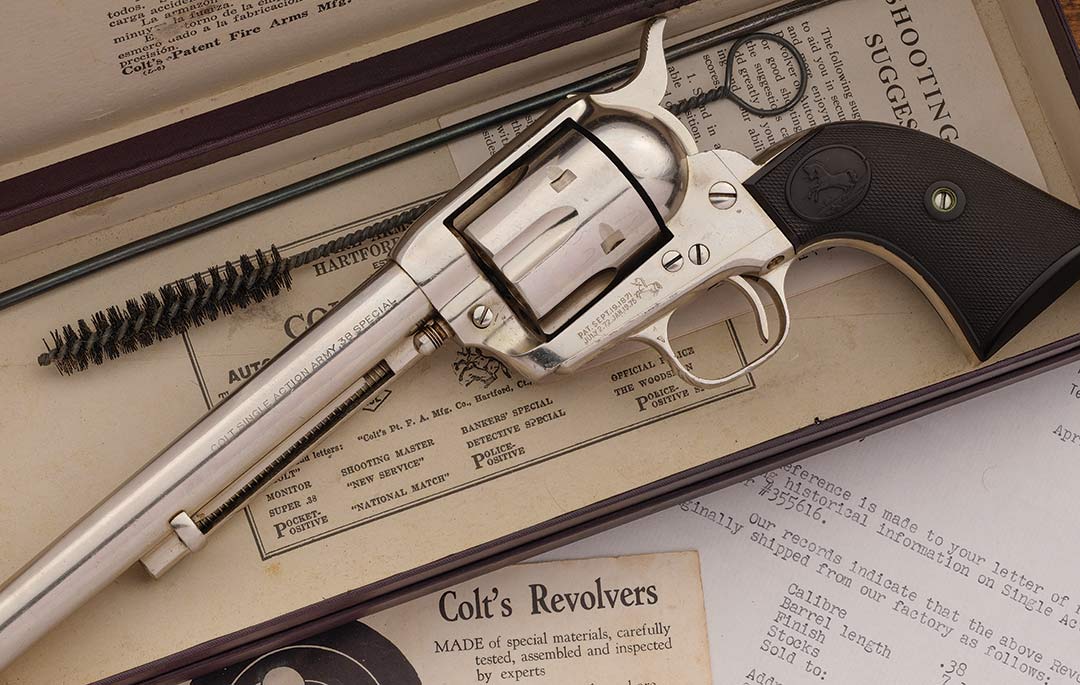 Historic-Documented-World-War-II-Battle-of-Britain-Colt--First-Generation-Single-Action-Army-Revolver