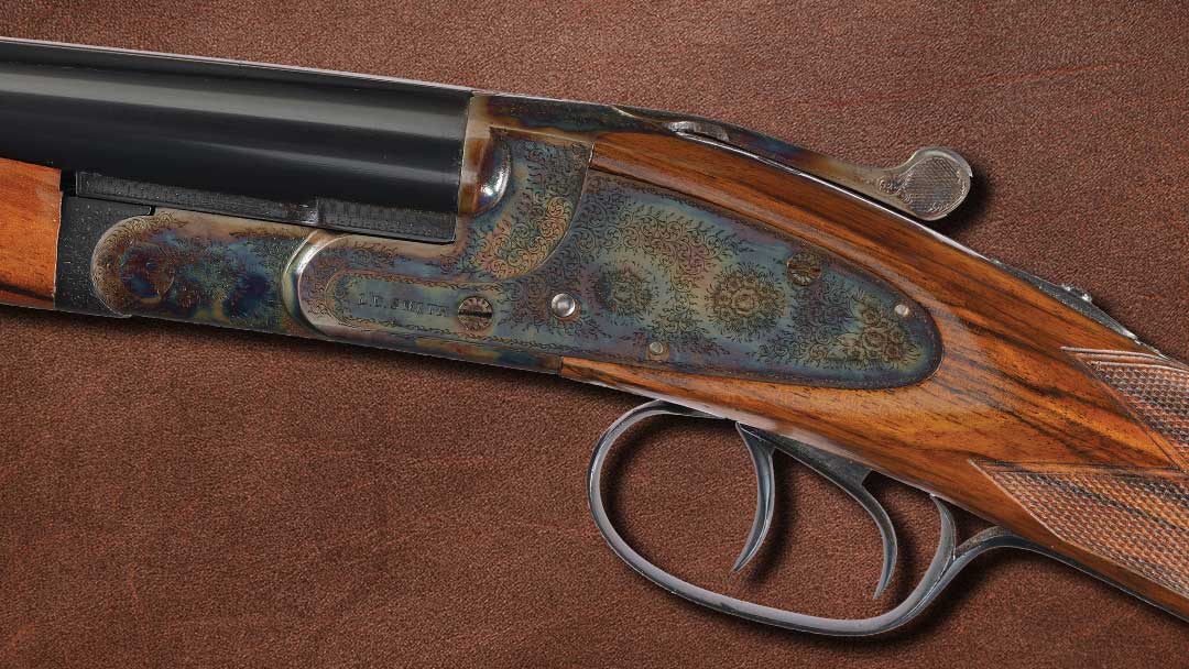 Beautifully-Upgraded-Charles-Lee-Engraved-L-C-Smith-410-Bore-Field-Grade-Double-Barrel-Rifle-Shotgun-Four-Barrel-Set-with-Case