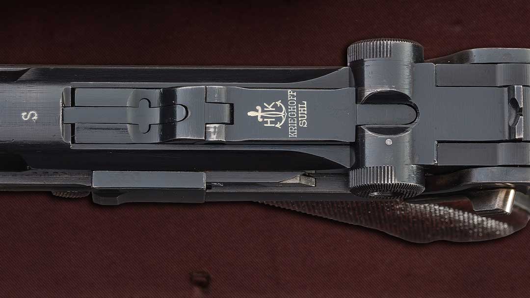 Code-Krieghoff-Semi-Automatic-Luger-Pistol-Rig-with-Two-Matching-Magazines-Krieghoff-Proofed-Holster-and-Service-Belt