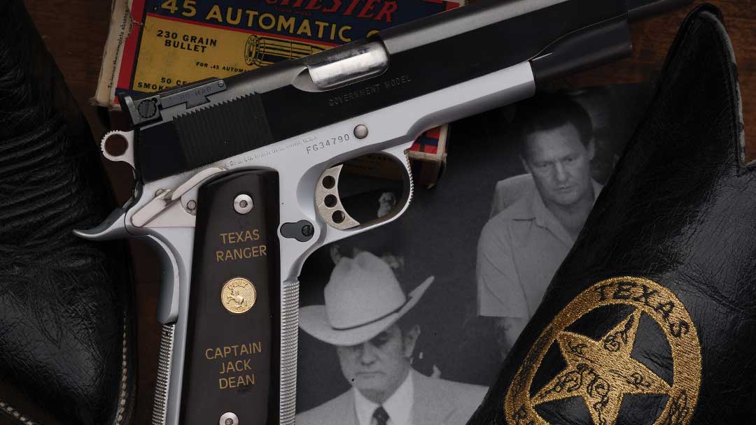 Colt-Mark-IV-Series-80-Government-Model-Semi-Automatic-Pistol-Previously-Owned-by-Captain-Jack-Dean-of-the-Texas-Rangers