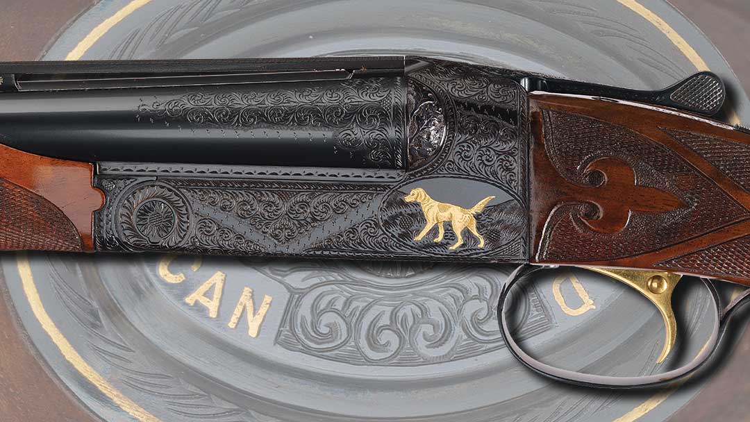 Factory-Engraved-and-Gold-Inlaid-Winchester-20-Gauge-Model-21-Grand-American-Double-Barrel-Shotgun-Two-Barrel-Set-with-Case-and-Factory-Letter